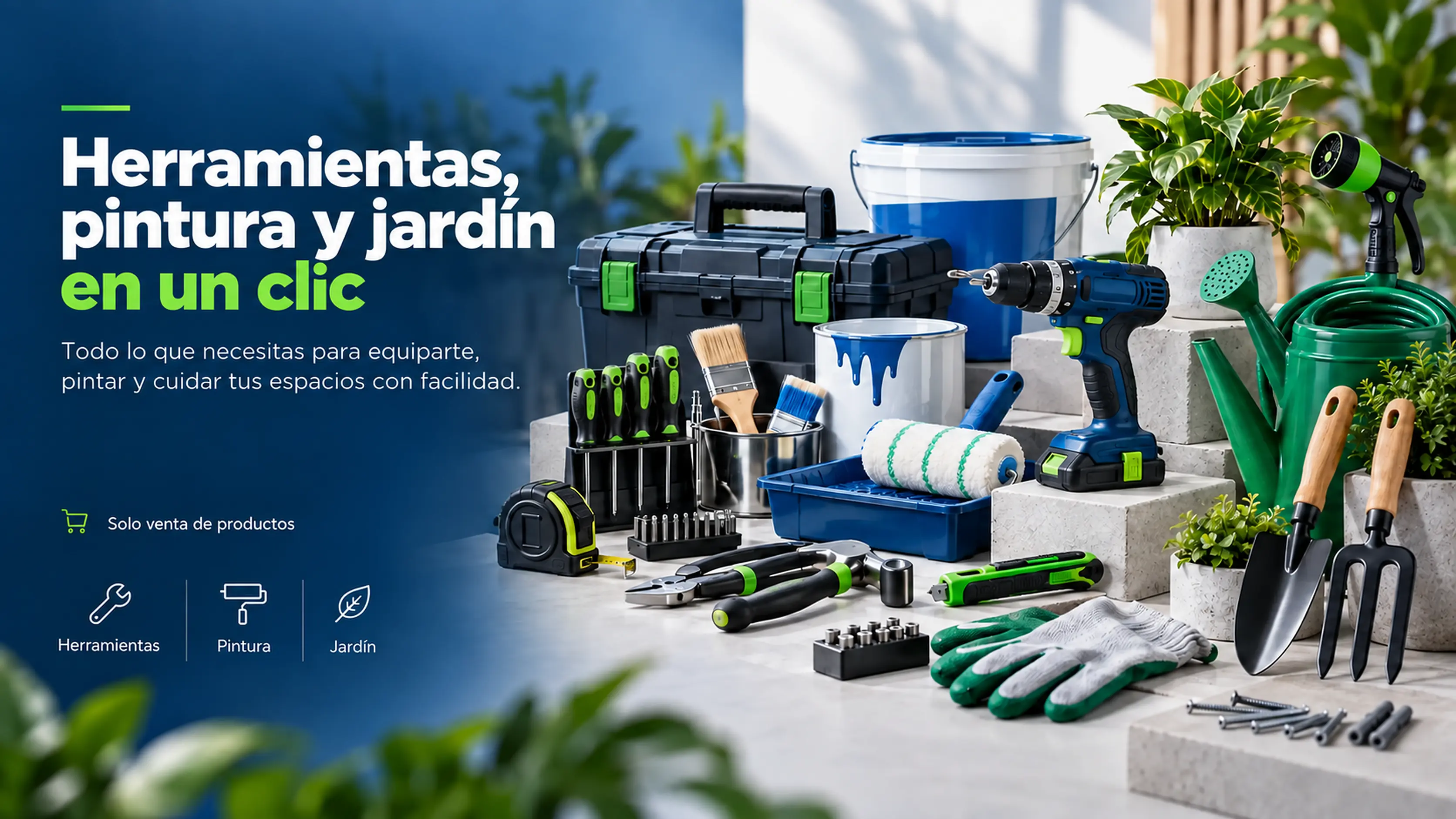 Herramientas, pintura y productos de jardín de FVMarket